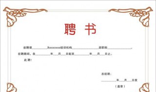 聘请书格式 聘请书格式是什么样的